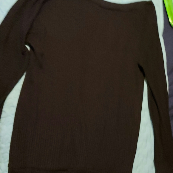 Black long sleeve sweater top OSFA s/m - Picture 3 of 4